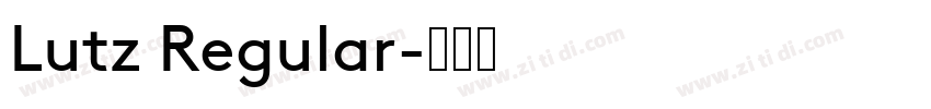 Lutz Regular字体转换